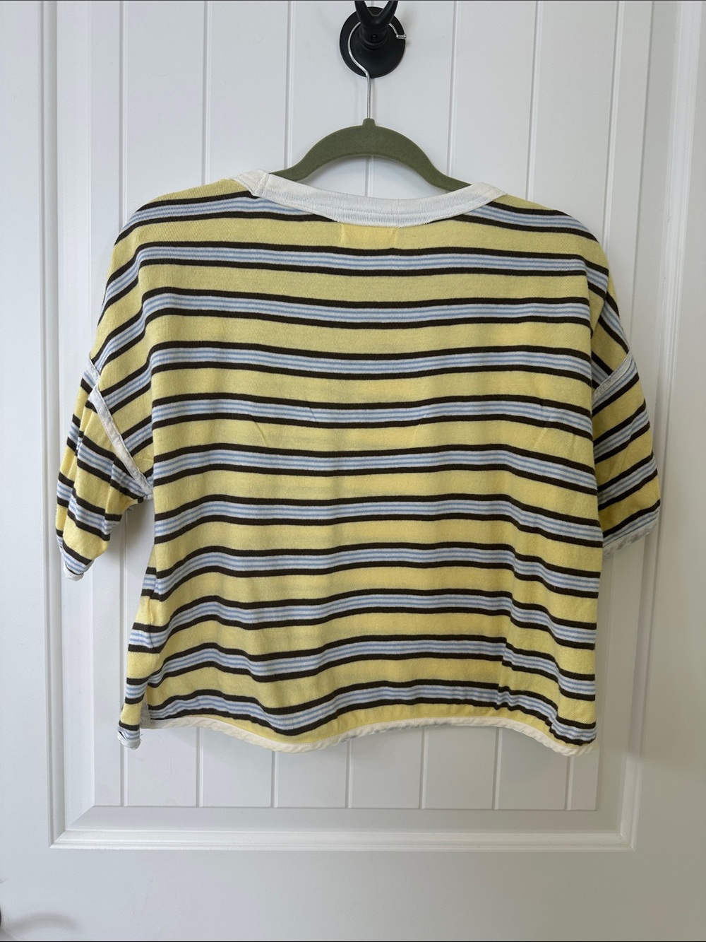 Free People We The Free Clean Rugby Tee in Yellow-XS - Picture 4 of 5